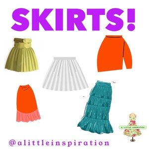 I love skirts! Dressy! Casual! Athletic! Fancy! Classic!